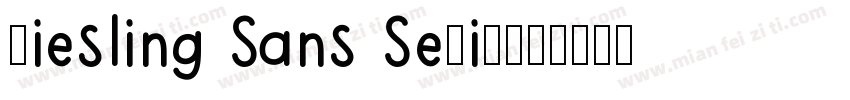 Riesling Sans Serif字体转换